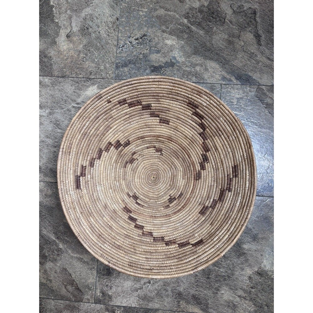Vintage Native American Indian Handwoven Wedding Basket Md. 16.5”